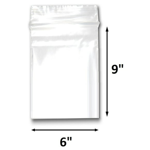 1-10005x8 Reclosable Resealable Clear Zip Lock Plastic Bags 2Mil 5" x 8" in